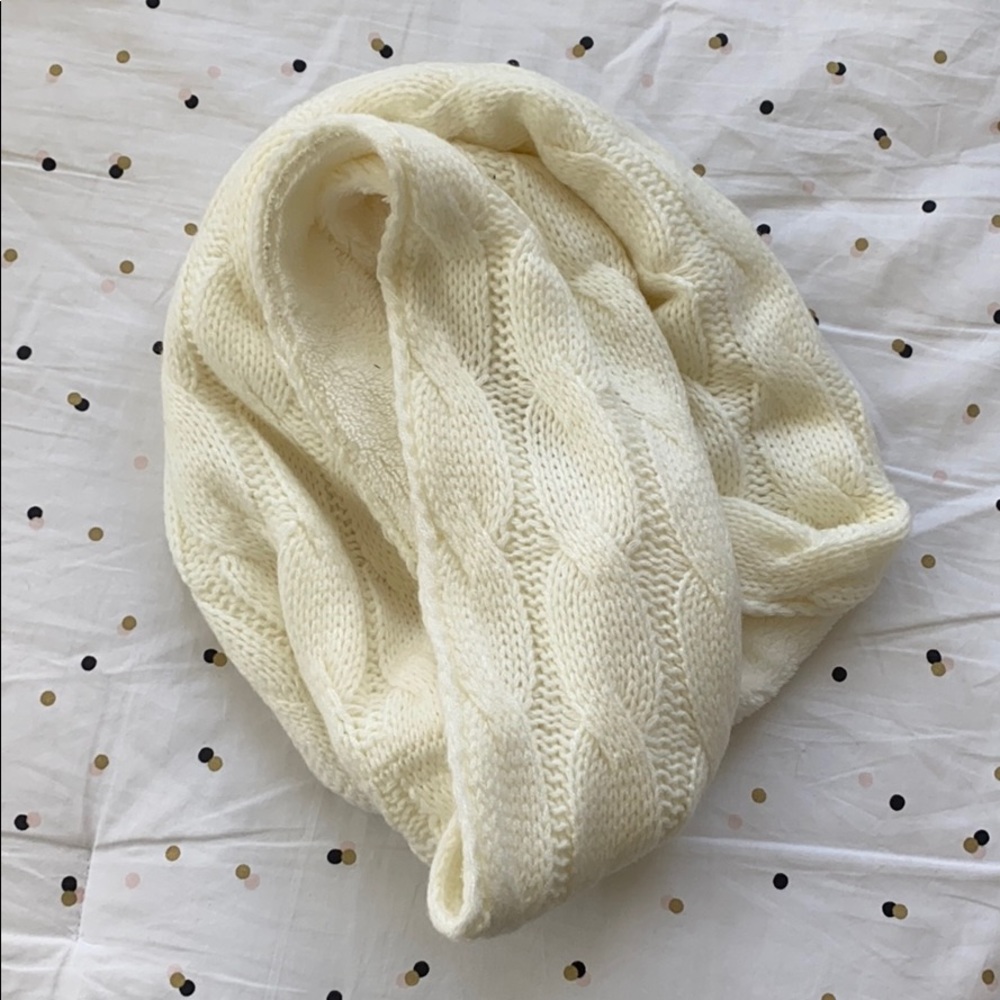 Creme Infinity Scarf